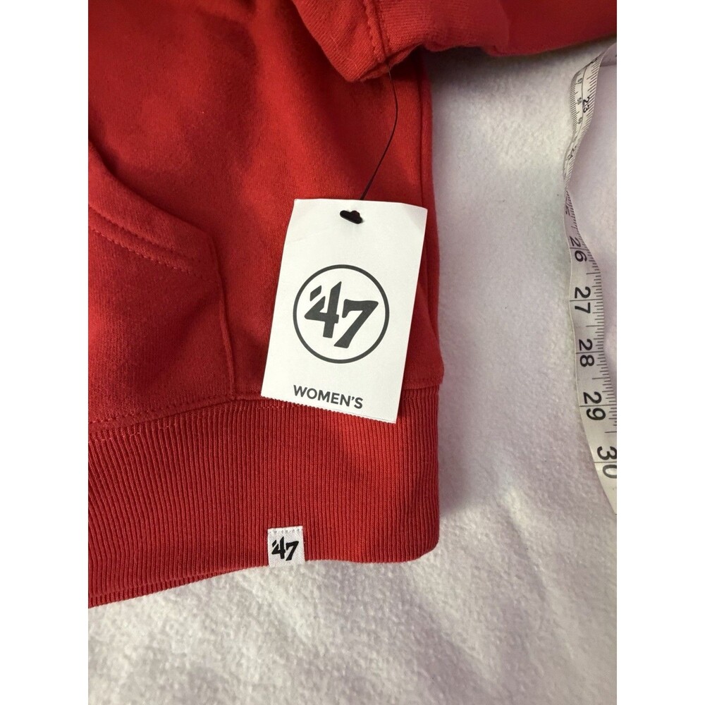 ’47 Ohio State Buckeyes 2024 CFP National Champions Hoodie Women’s S NWT Red - Picture 7 of 12